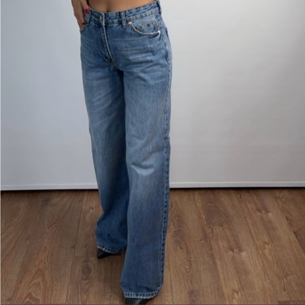 Zara Light Blue Flare Jeans